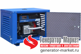 Бензогенератор TSS SGG6000EHNA Duplex в кожухе