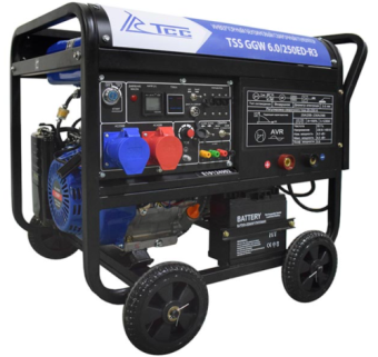Инверторный бензиновый сварочный генератор TSS GGW6.0/250ED-R3
