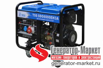 Дизель-генератор TSS SDG6000EH3A