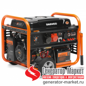 Бензогенератор Daewoo GDA9500DPE-3