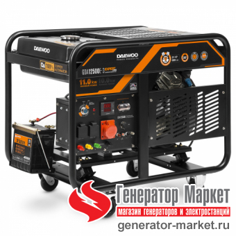 Бензогенератор Daewoo GDA12500E-3