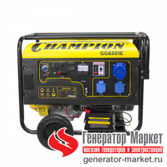 Бензогенератор Champion GG6501E+ATS