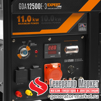 Бензогенератор Daewoo GDA12500E-3