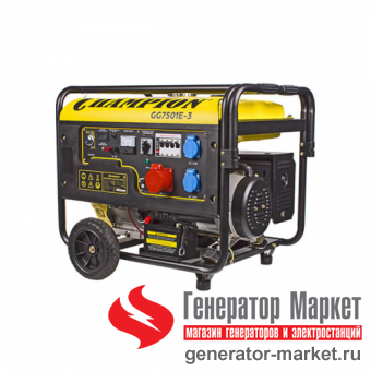 Бензогенератор Champion GG7501E-3