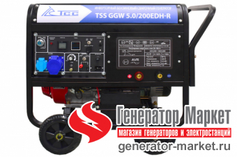 Инверторный бензиновый сварочный генератор TSS GGW5.0/200EDH-R