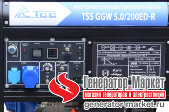 Инверторный бензиновый сварочный генератор TSS GGW5.0/200ED-R