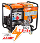 Дизель-генератор Скат УГД-7500ЕТ Proff